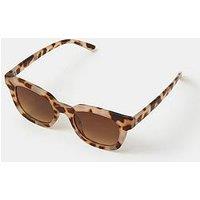 Accessorize Tort Wayfarer Sunglasses - Cream