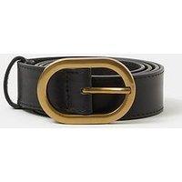 Accessorize Oval Buckle Belt - Black