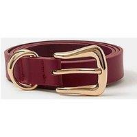 Accessorize Western Buckle Belt - Red