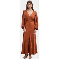 Forever New Vera Draped Batwing Maxi Dress - Orange