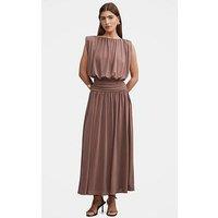 Forever New Florabelle Bubble Bodice Dress - Brown