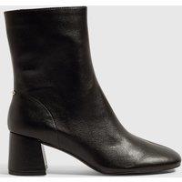 River Island Womens Block Heel Side Zip Ankle Boots - Black