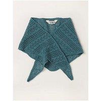 Fatface Pointelle Triangle Scarf - Blue