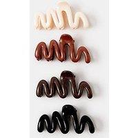 Accessorize Mini Glossy Wiggle Claw Clip Set 4 Pack