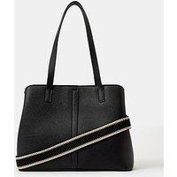 Monsoon Webbing Strap Shoulder Bag - Black