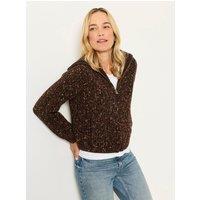 Fatface Copper Fleck Cardi - Brown