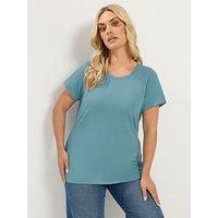 Yours Curve 2 Pack Short Sleeve T-Shirt - Blue