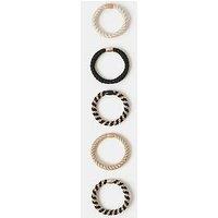 Accessorize Mono Cord Hair Tie Set 5 Pack