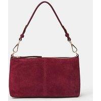 Accessorize Leather Handheld Cross Body Bag - Red