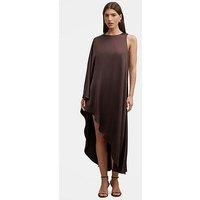 Forever New Donatella Cape Midi Dress - Brown