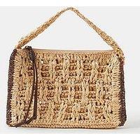 Accessorize Woven Shoulder Bag - Cream