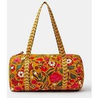 Accessorize Floral Print Weekender Duffle Bag - Yellow