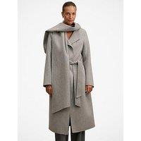 Forever New Emily Felled Scarf Coat