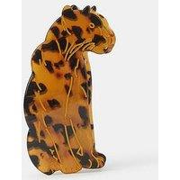 Accessorize Leopard Claw Hair Clip - Brown