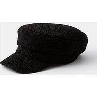 Accessorize Boucle Baker Boy Hat - Black
