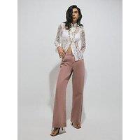 River Island Relaxed Straight Leg Jeans - Pink
