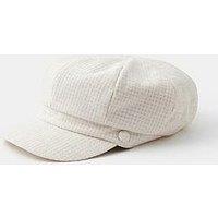 Accessorize City Baker Boy Hat - Cream