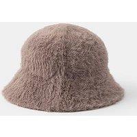 Accessorize Fluffy Bucket Hat - Brown