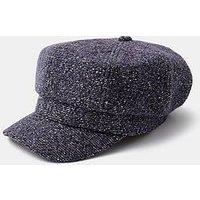 Accessorize Textured Baker Boy Cap - Blue