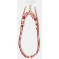 Accessorize Cord Bead Phone Strap - Pink
