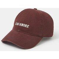 Accessorize Ciao Amore Slogan Baseball Cap - Red