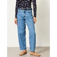 Fatface Women'S Camber Chambray Barrel Jeans - Blue