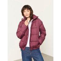 Fatface Short Puffer Plum