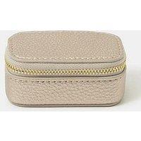 Accessorize Mini Travel Jewellery Box - Beige