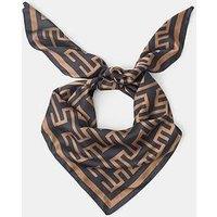 Accessorize Iona Geometric Print Satin Square Scarf