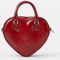 Accessorize Heart-Shaped Crossbody Handbag - Red