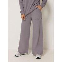 Pixiegirl Petite Patch Pocket Wide Leg Jogger - Purple