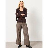 Fatface Women'S Presley Mini Check Trousers - Brown