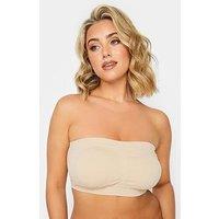 Yours Curve Seamfree Bandeau Bra - Pink