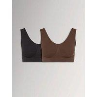 Yours Womens Curve Seamfree Padded Non-Wired 2 Pack Bra