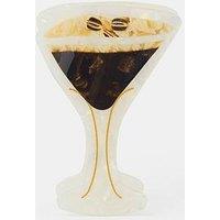 Accessorize Espresso Martini Cocktail Claw Hair Clip - Brown