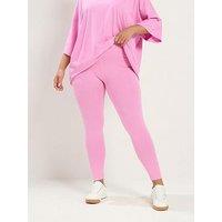Yours Curve Co Ord Legging - Pink