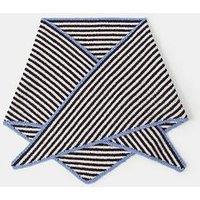 Accessorize Monochrome Striped Triangle Scarf