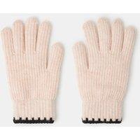 Accessorize Ribbed Knit Gloves - Cream