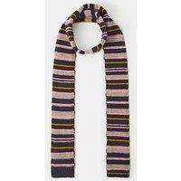 Accessorize Striped Knit Skinny Scarf