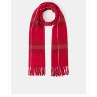 Accessorize Check Blanket Scarf - Red