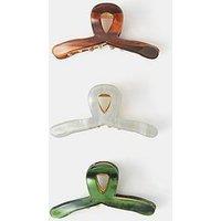 Accessorize Mini Twist Claw Clip Set 3 Pack