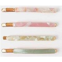 Accessorize Resin Hair Slide Set 4 Pack