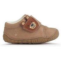 Start-Rite Bear Hug Tan Nubuck Bear Shoes - Brown
