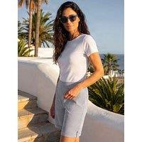 Roman Classic Texture Stripe Short