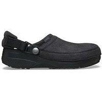 Crocs Classic Crafted Vegan Suede Clog Sandal - Black