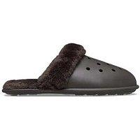 Crocs Classic Fuzz Scuff Slipper - Brown