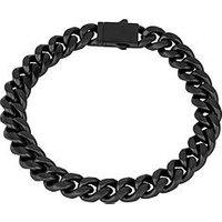 The Love Collection Black Stainless Steel 9" Bracelet