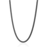 The Love Collection Black Stainless Steel 22" Necklace