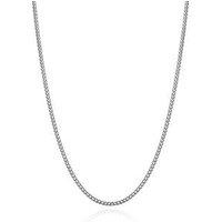 The Love Collection Stainless Steel 22" Necklace With Black Onyx Inlay
