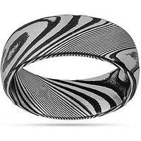 The Love Collection Damascus Steel Ring